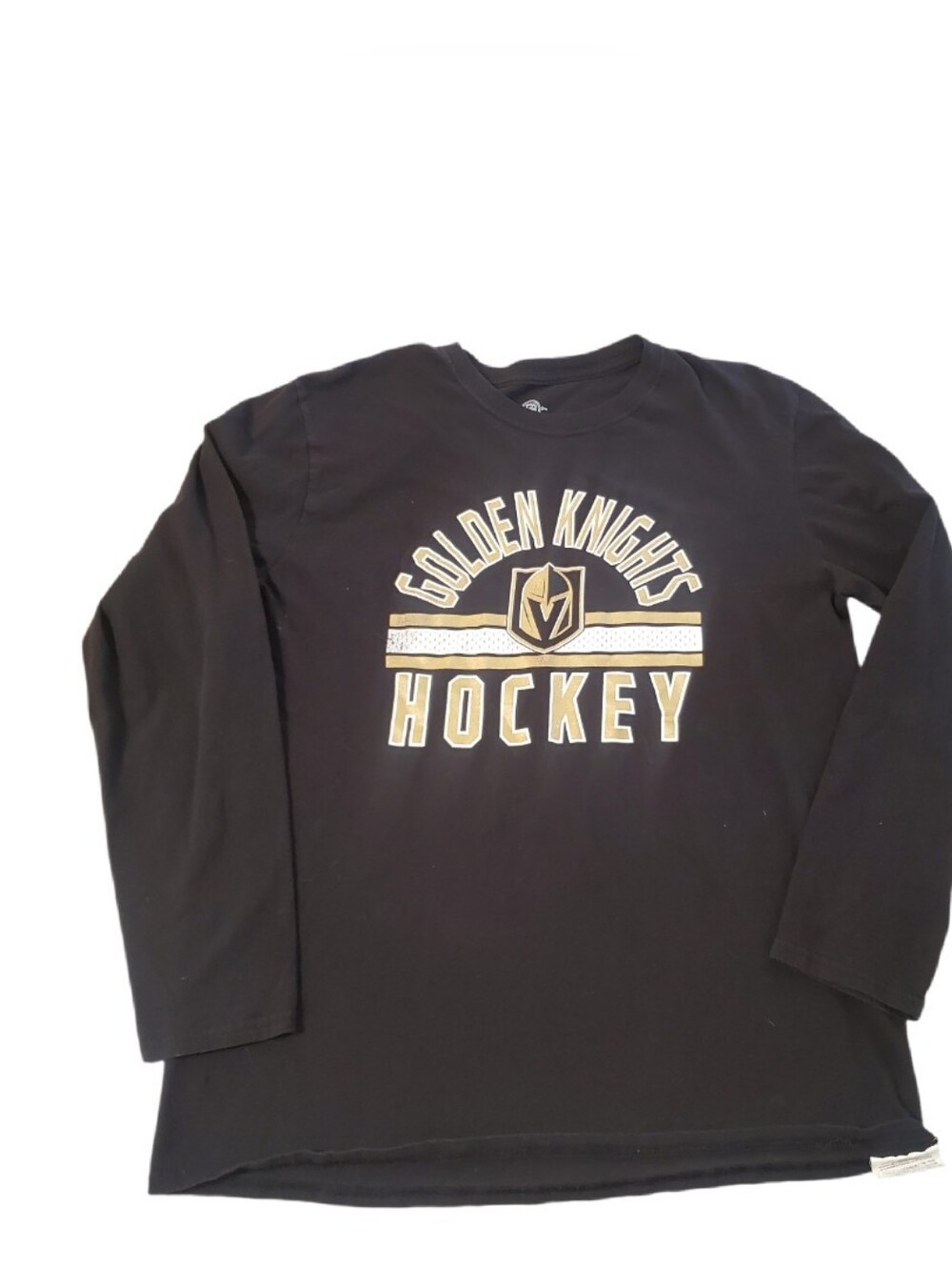 NHL‎ Vegas Golden Knights Men's Black Long Sleeve T-shirt Large